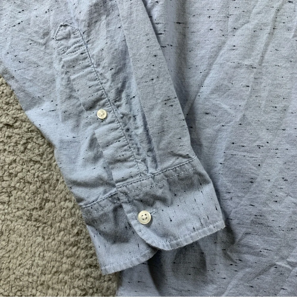 J.Crew Shirt Men's Slim Long Sleeve Button Up‎ Blue Size XL